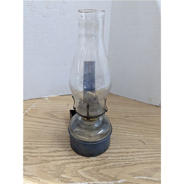 Vintage Kerosene lamp, with wall bracket