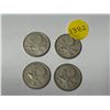 Image 1 : (4) 1964 Canada Silver 25 Cents.