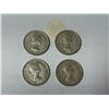 Image 2 : (4) 1964 Canada Silver 25 Cents.