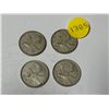 Image 1 : 1963, 1964, 1965, 1966 Canada Silver 25 Cents.