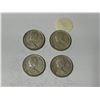 Image 2 : (4) 1965 Canada Silver 25 Cents.