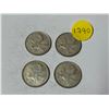 Image 1 : (4) 1965 Canada Silver 25 Cents.