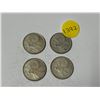 Image 1 : (4) 1966 Canada Silver 25 Cents.