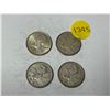 Image 1 : (4) 1966 Canada Silver 25 Cents.