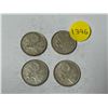 Image 1 : (4) 1966 Canada Silver 25 Cents.