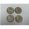 Image 2 : (4) 1966 Canada Silver 25 Cents.