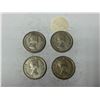 Image 2 : (4) 1962 Canada Silver 25 Cents.