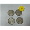 Image 1 : (4) 1964 Canada Silver 25 Cents.