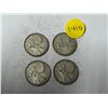 Image 1 : (4) 1960 Canada Silver 25 Cents.