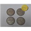 Image 1 : (4) 1960 Canada Silver 25 Cents.