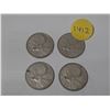 Image 1 : (4) 1961 Canada Silver 25 Cents.
