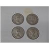 Image 2 : (4) 1961 Canada Silver 25 Cents.