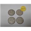 Image 1 : (4) 1962 Canada Silver 25 Cents.