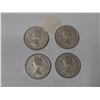Image 2 : (4) 1962 Canada Silver 25 Cents.