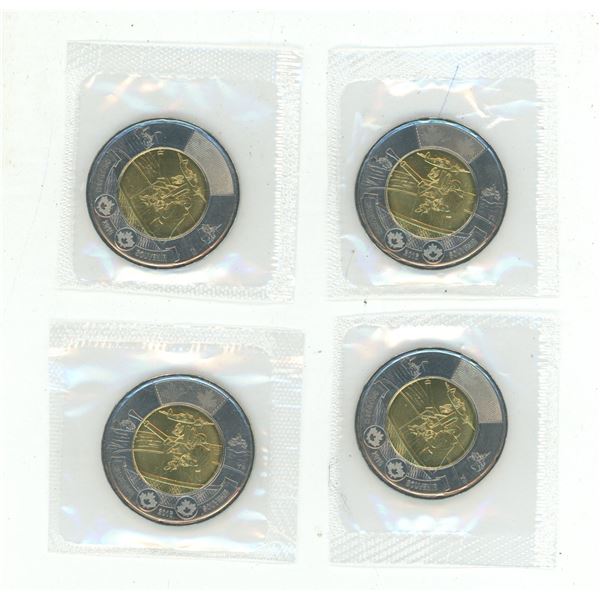 (4) 2016 Canadian Two Dollar - 75th Anniversary of the Battle of the Atlantic. (Still Seal Pack In O