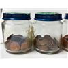 Image 3 : Assorted Jars of Canadian One Cents As Shown.