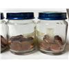 Image 4 : Assorted Jars of Canadian One Cents As Shown.
