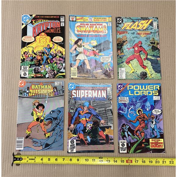 Vintage DC Bronze Age comic books from the 1970s and 1980s. Featured titles include Krypton Chronicl