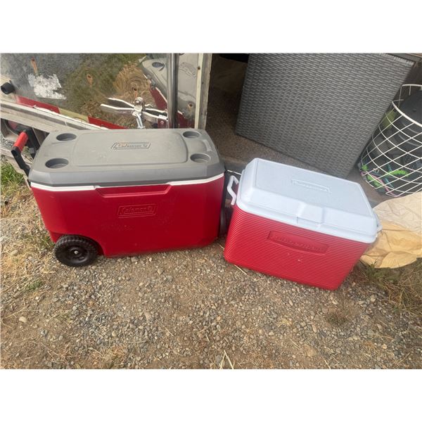 Coleman and Rubbermaid Chest Coolers