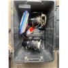 Image 1 : Two Routers and a Sander in a Plastic Bin