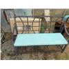 Image 1 : Outdoor Metal Frame Bench with Cushion