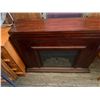 Image 1 : Rich Cherry Electric Fireplace with Classic Mantel