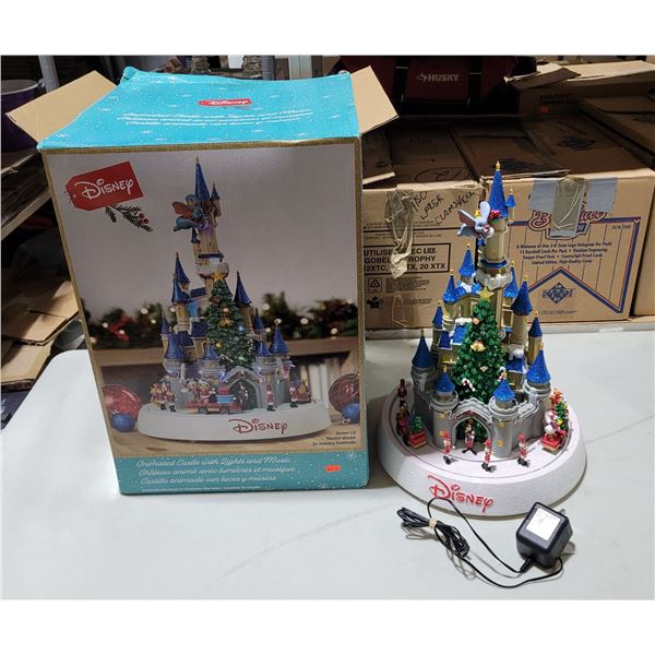 Disney Animated Christmas Castle w/ Lights & Music