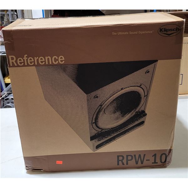 Klipsch RPW-10 Reference Speaker, Sony CD/DVD Player, & Assorted Cables