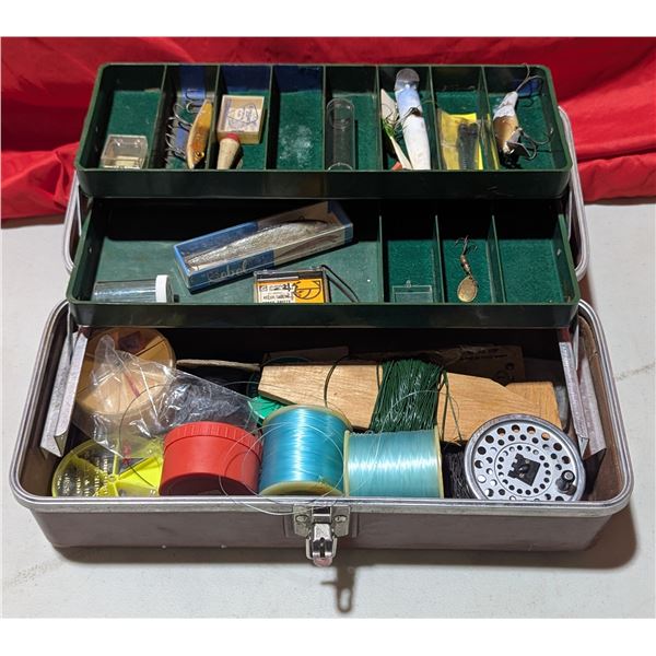 Kennedy Tackle Box w/ Assorted Fishing Supplies