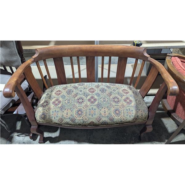 Upholstered Wooden Bench