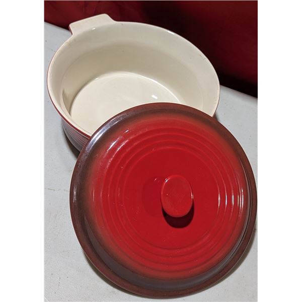 Red Enamel Pot