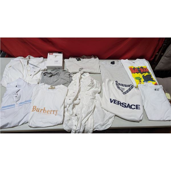 Assorted Clothes: Nike, Burberry, Versace, Carhartt, & More