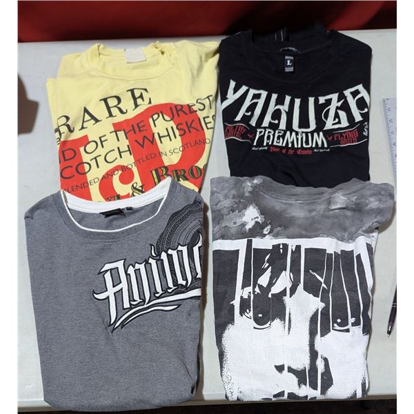 4 Shirts: J & B, Animal, Yakuza, & More