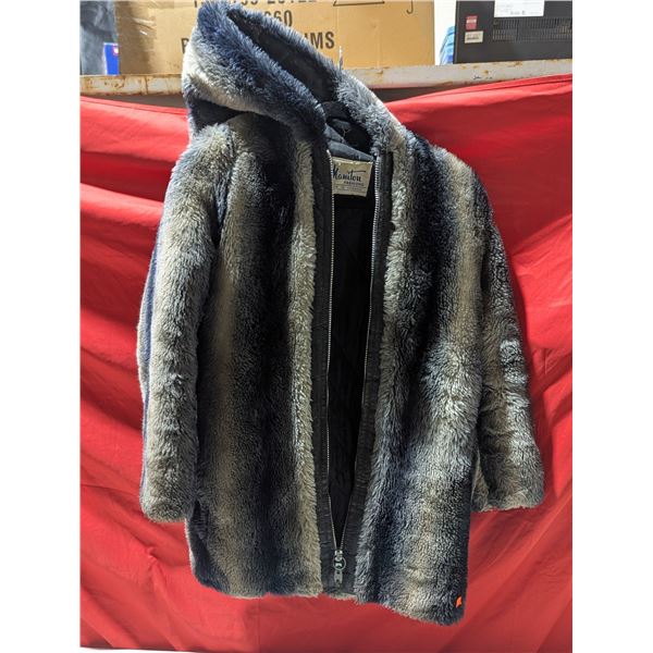 Vintage Manitou Made In Canada Faux Fur Jacket