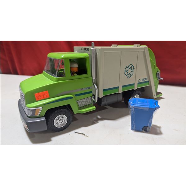 Playmobil PM 5938 Recycling Truck C-1400 Toy With Bin