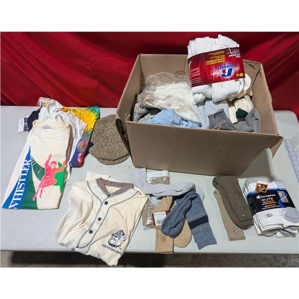 N.O.S. Socks, Vintage Shirts, & More