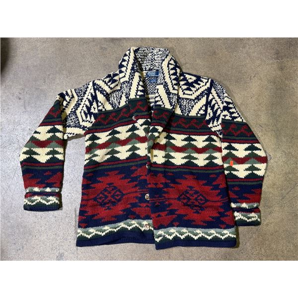 Polo Ralph Lauren Size L Hand Knit Wool Sweater