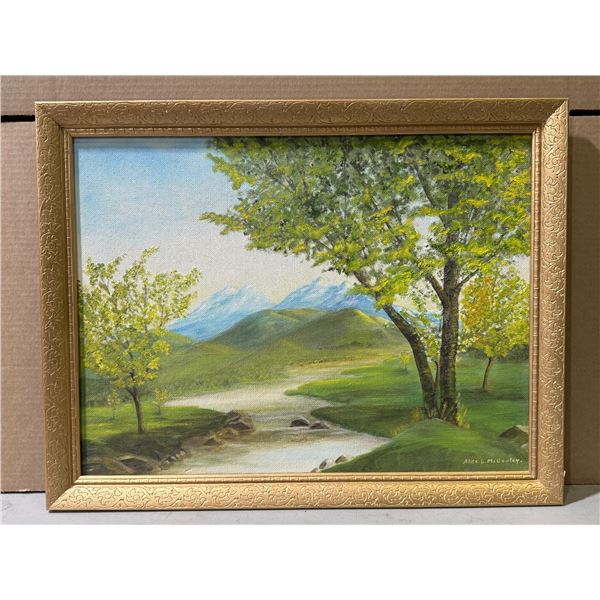 Artist Signed Original Oil On Canvas Painting
