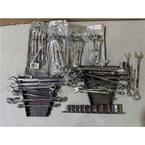 Assorted Wrenches & Sockets