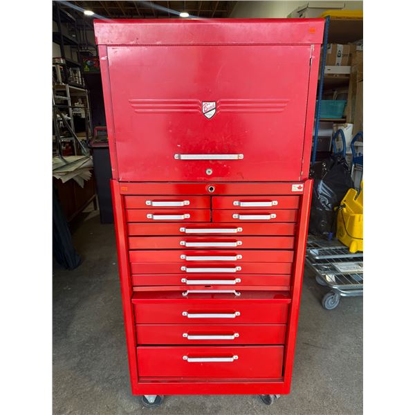 Very Nice Vintage Beach 2pc Tool Chest With Tools