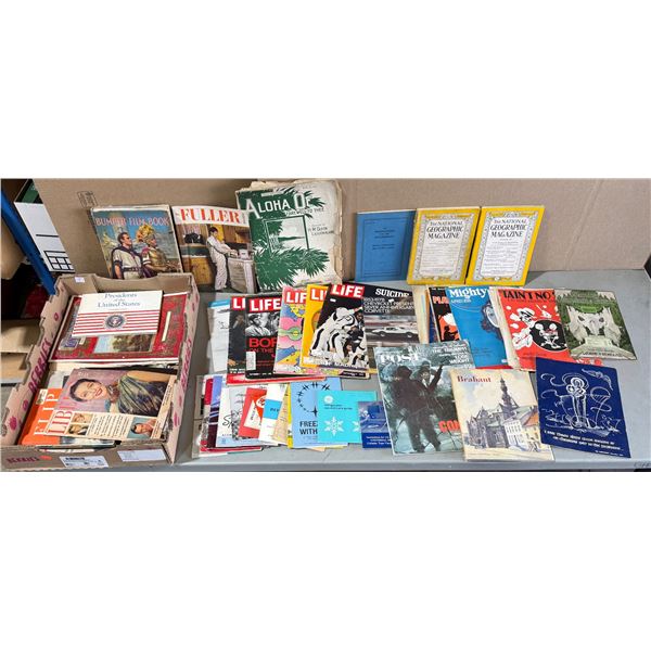 Assorted Vintage Magazines & Books