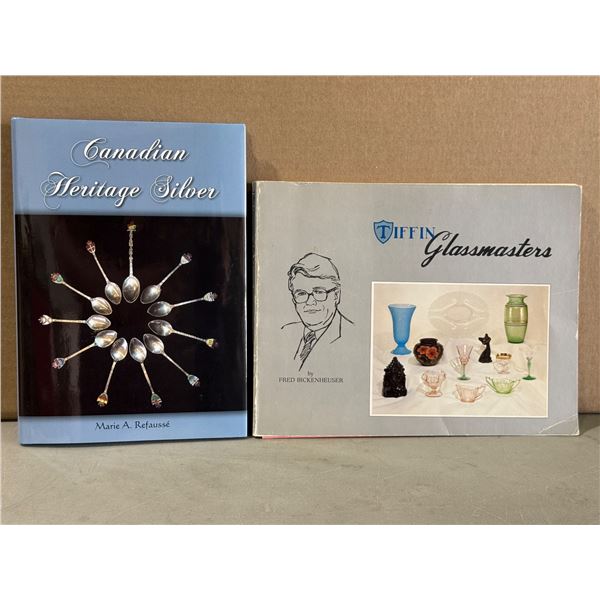 2 Signed Books: Canadian Vintage Silver & Tiffin Glassmasters