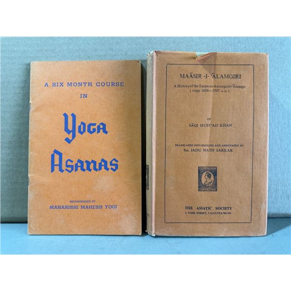 2 Vintage Books: Course Of Yoga & History Of Emperor Aurangzib
