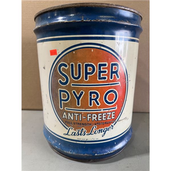 Vintage Super Pyro Antifreeze Pail