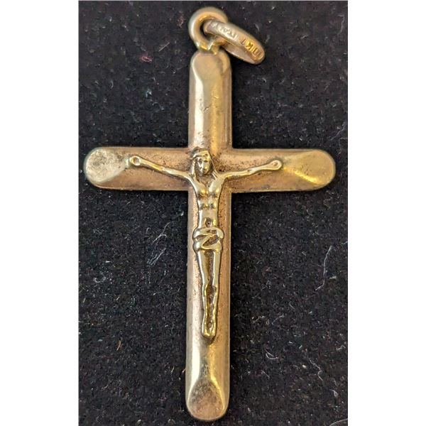 10 Kt. Gold Jesus Crucifix Pendant Italy