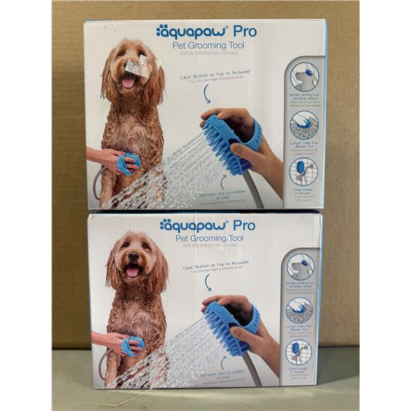 2 New Aquapaw Pro Grooming Tools