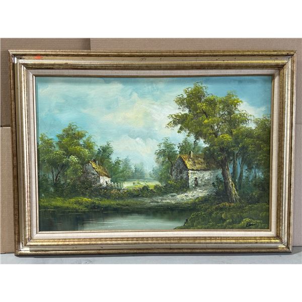 Artist Signed Original Oil On Canvas Painting