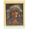 Image 1 : Original First Nations Chief Velvet Painting