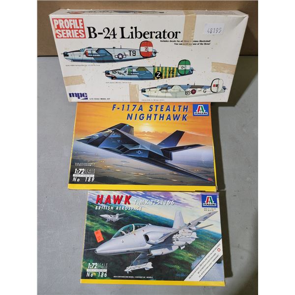 3 Model Airplane Kits
