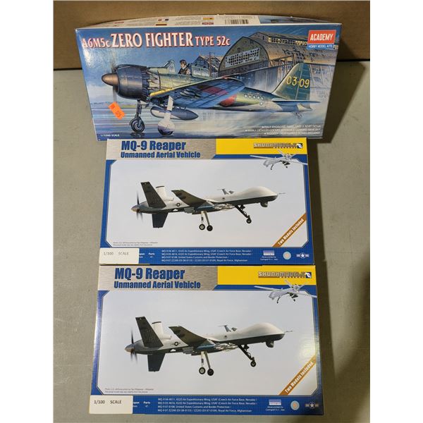 3 Model Airplane Kits